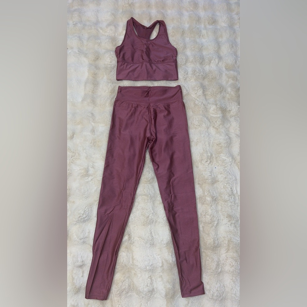 Mauve Two-Piece Activewear Set